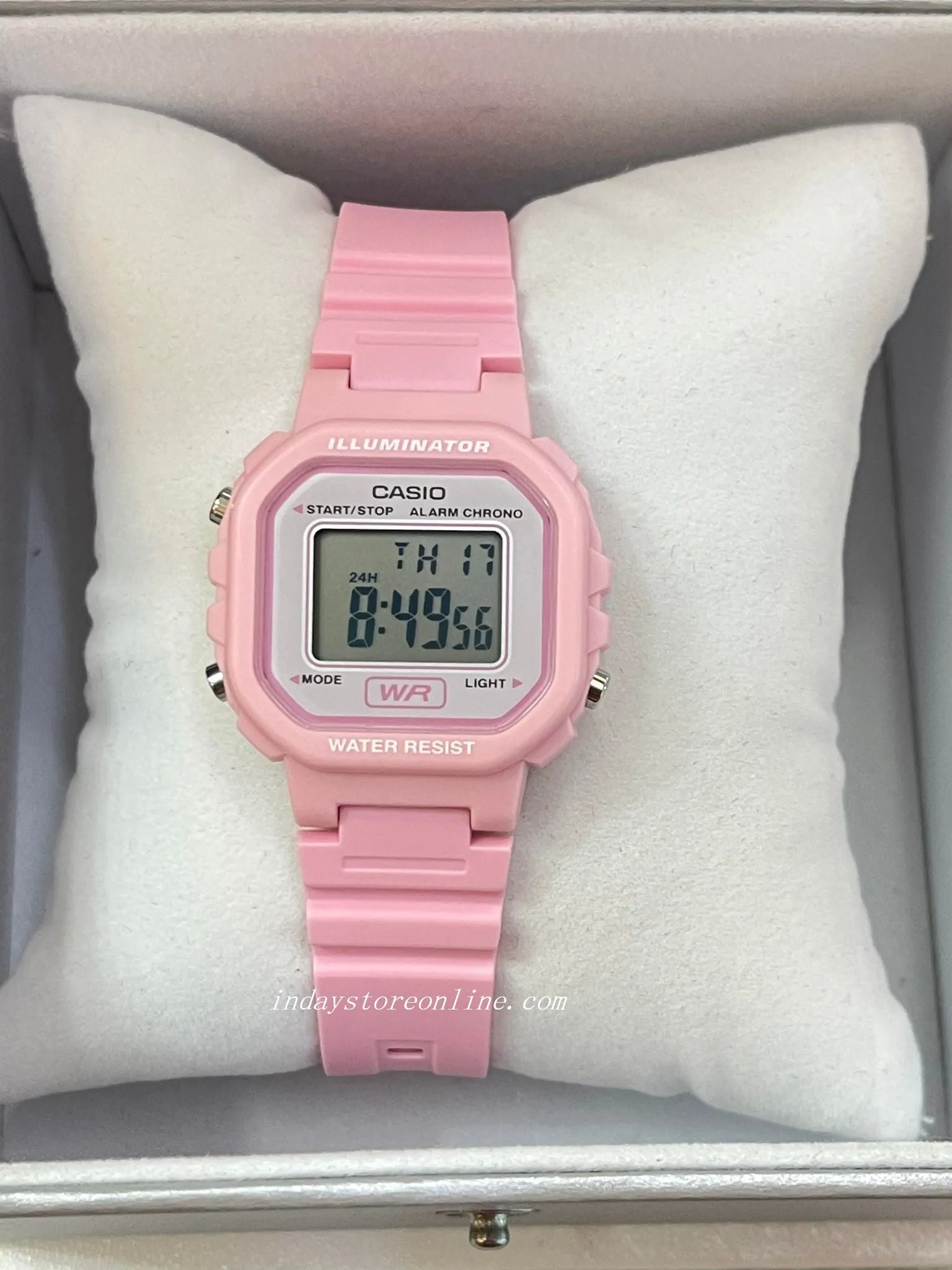 Casio Digital Women's Watch LA-20WH-4A1 Digital Resin Pink Color Band Resin Glass