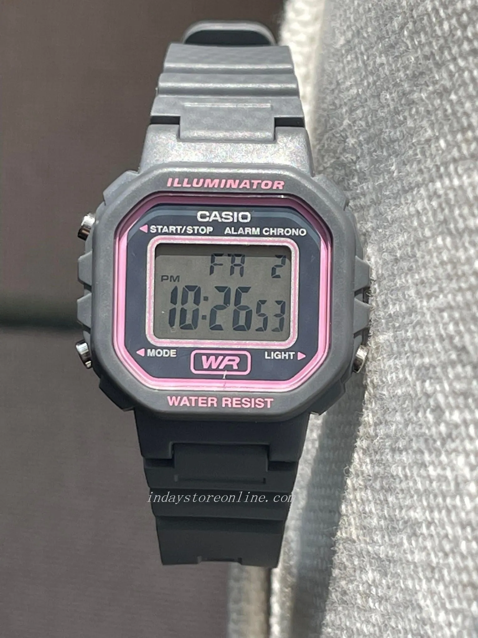 Casio Digital Women's Watch LA-20WH-8A Digital Resin Band Resin Glass