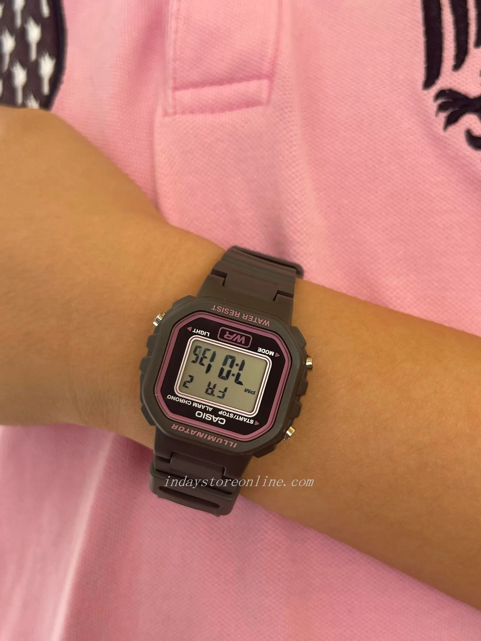Casio Digital Women's Watch LA-20WH-8A Digital Resin Band Resin Glass