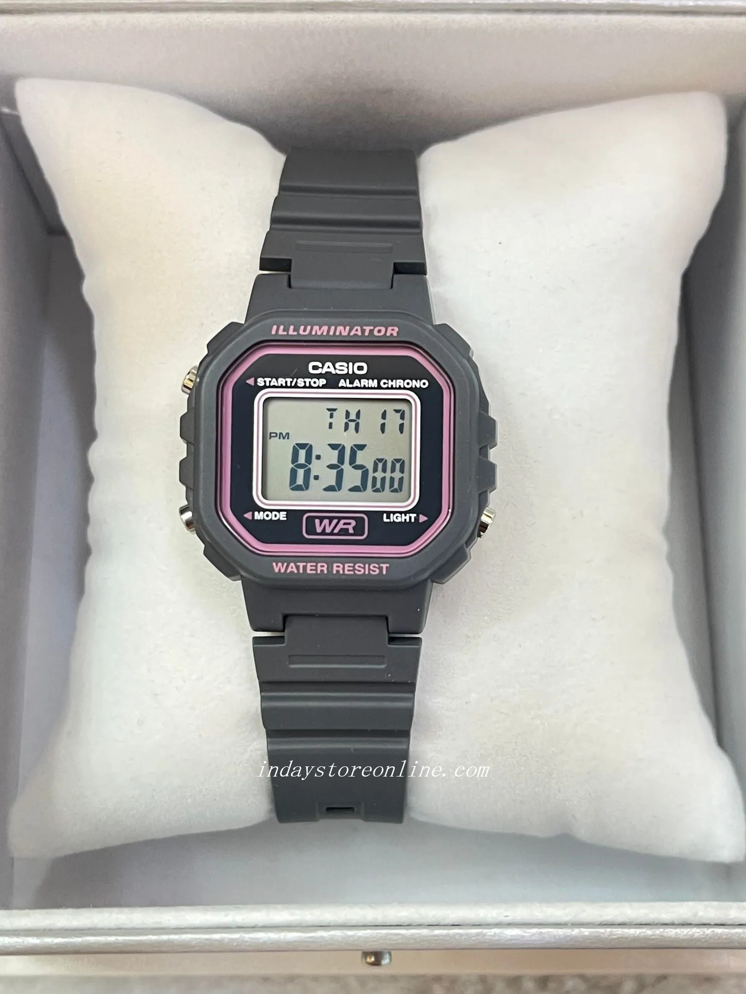 Casio Digital Women's Watch LA-20WH-8A Digital Resin Band Resin Glass