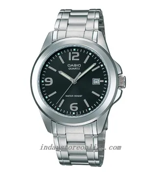 Casio Fashion Men's Watch MTP-1215A-1A Silver Stainless Steel Band Mineral Glass