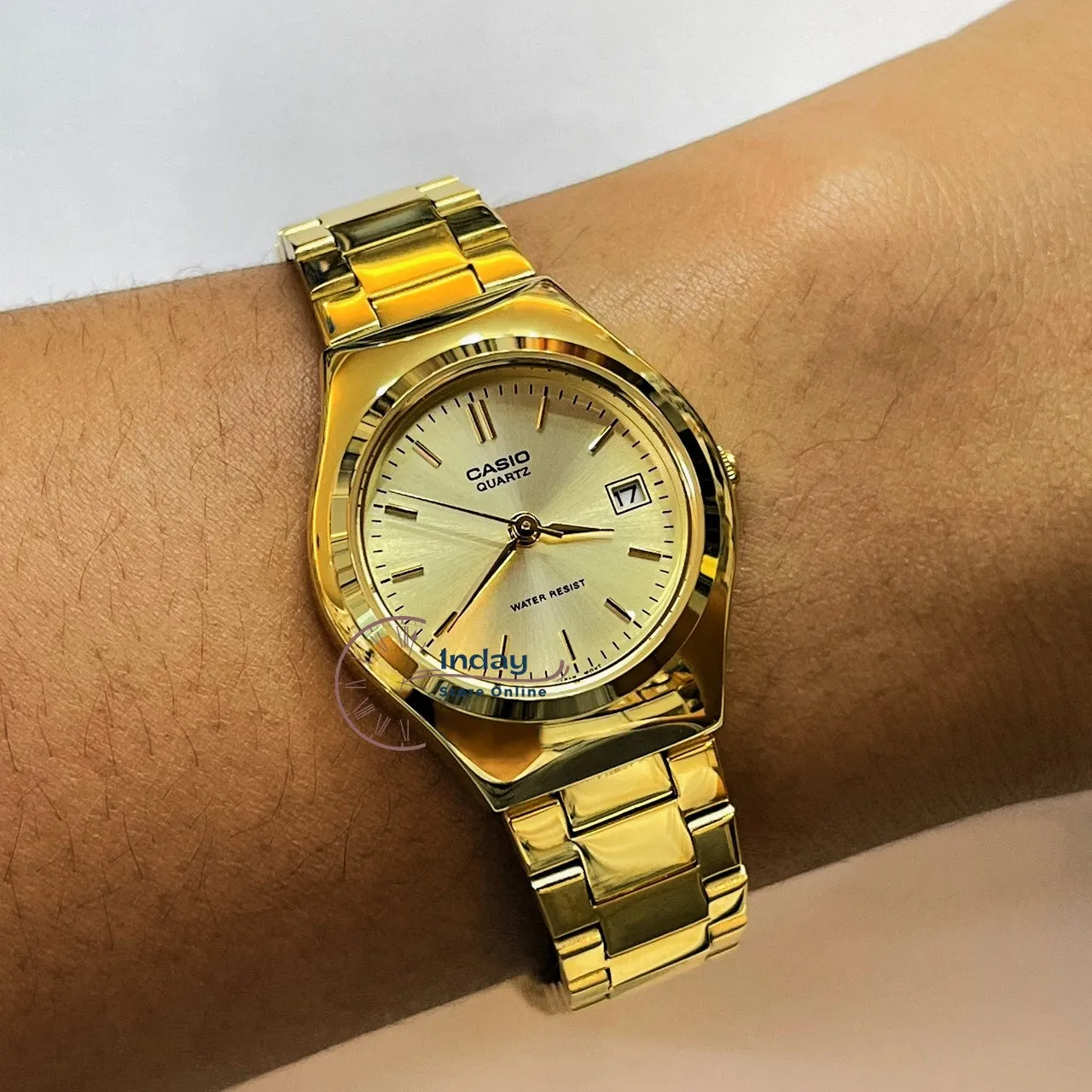 Casio Fashion Women's Watch LTP-1170N-9A Gold Plated Stainless Steel Band Mineral Glass