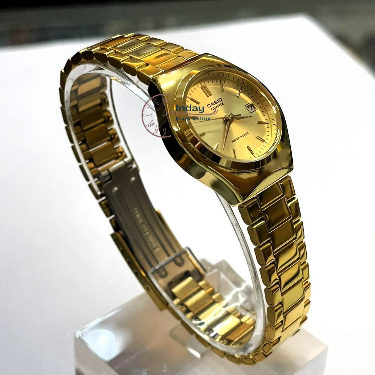Casio Fashion Women's Watch LTP-1170N-9A Gold Plated Stainless Steel Band Mineral Glass