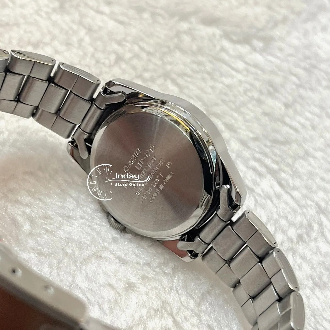 Casio Fashion Women's Watch LTP-1215A-7A Silver Stainless Steel Band Triple-fold Clasp Mineral Glass