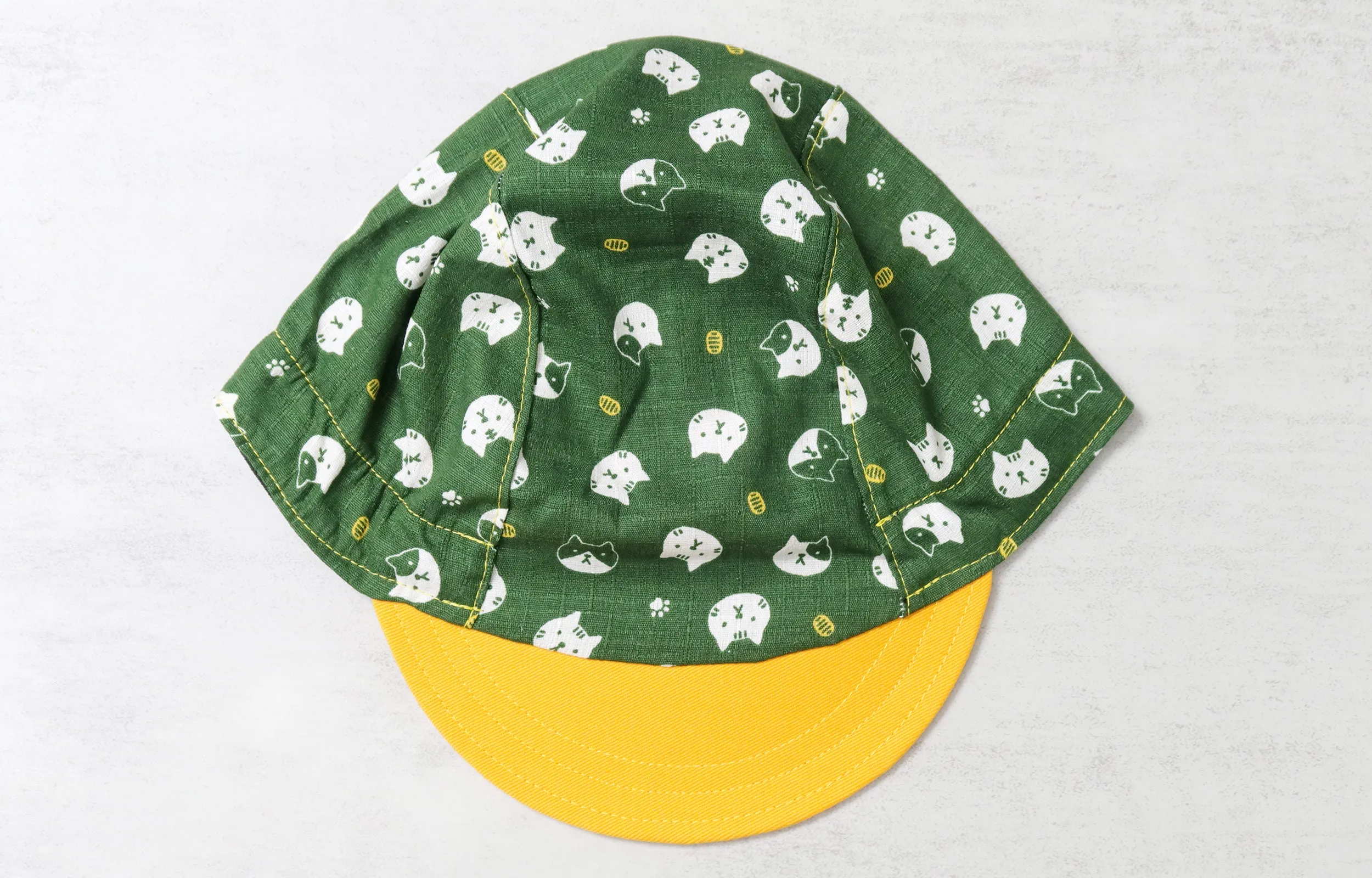 Cats Green Cycling Cap