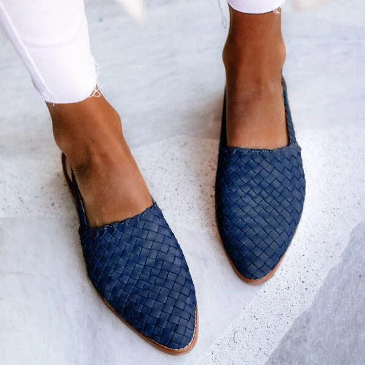 Chic Woven Slip-On Footwear