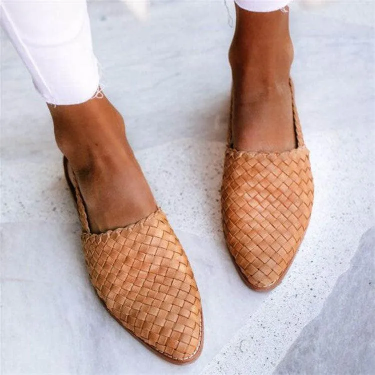 Chic Woven Slip-On Footwear