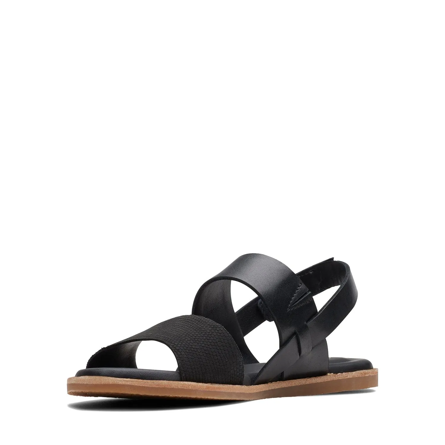 Clarks Karsea Strap - Sandals - Black Combi - 261718744 - D Width (Standard Fit)