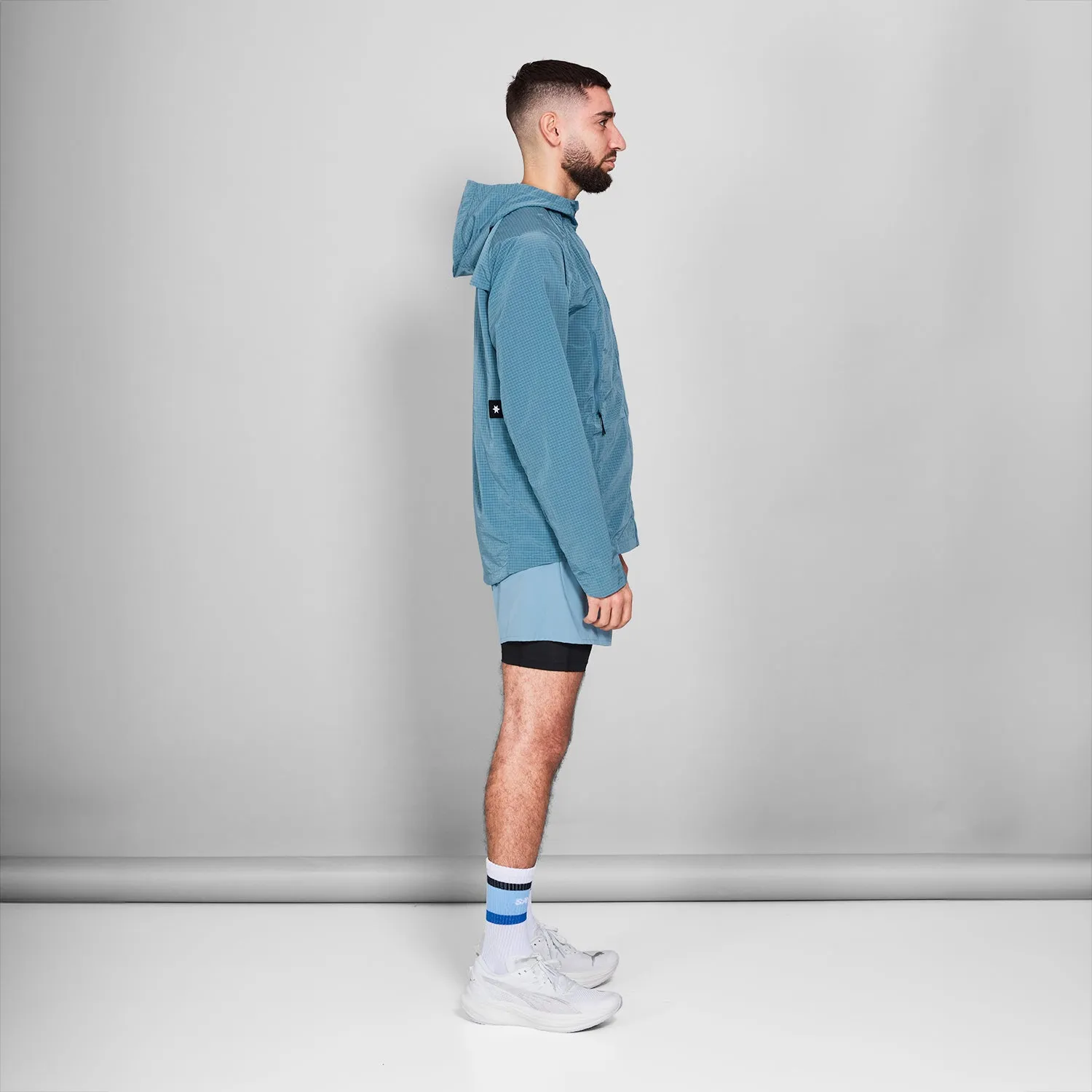 Clean Hooded Jacket  | Blue