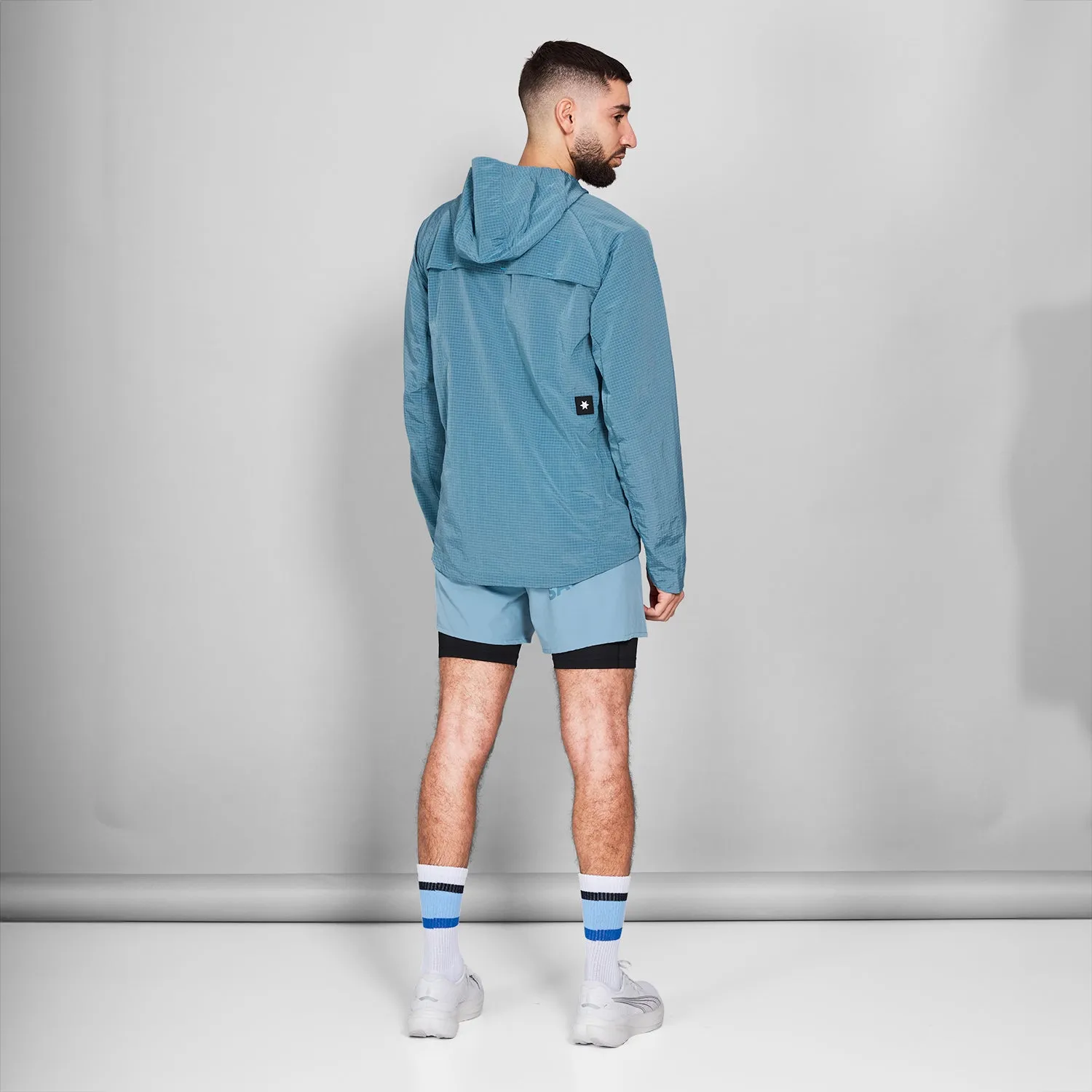 Clean Hooded Jacket  | Blue