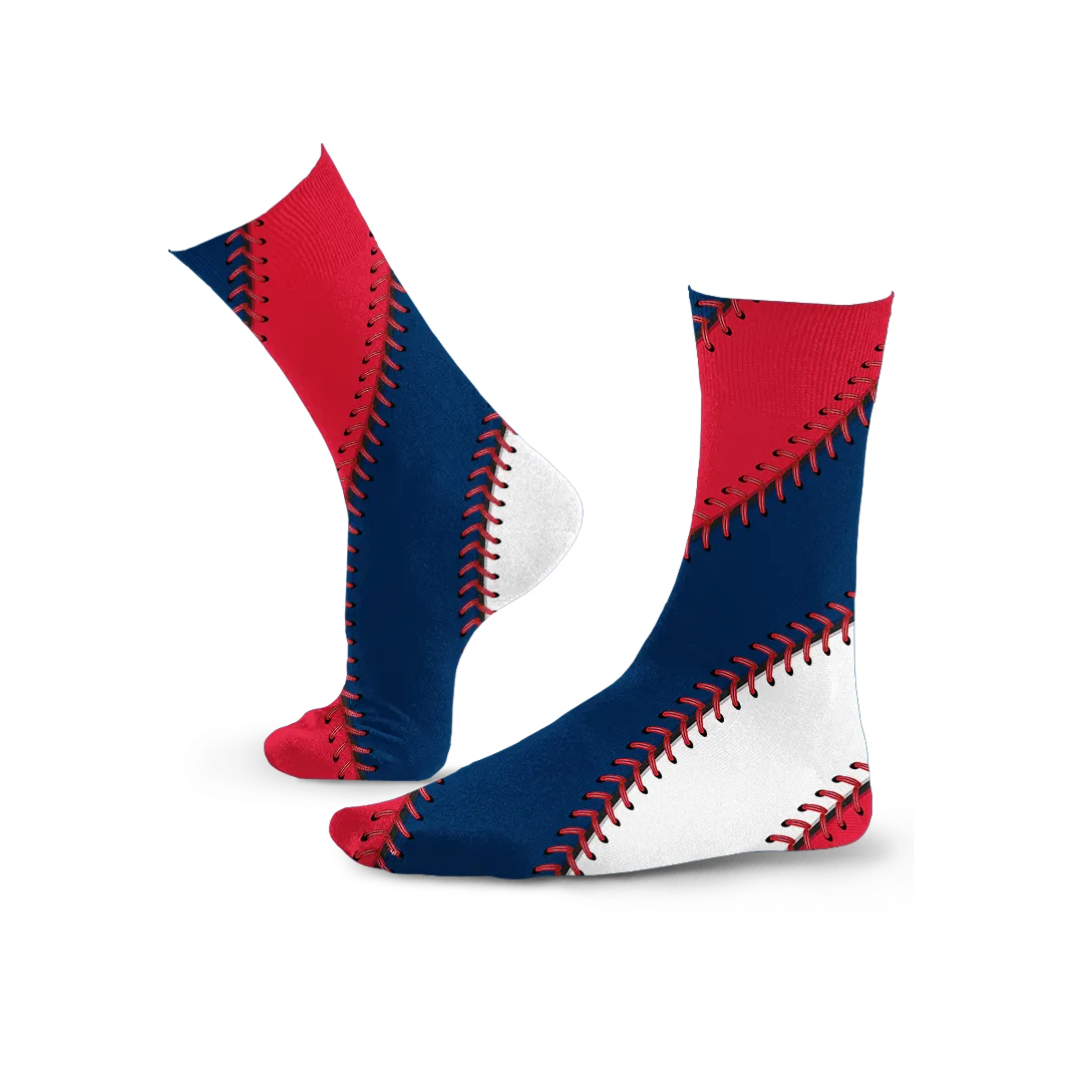 Cleveland Ball Stitch Crew Socks