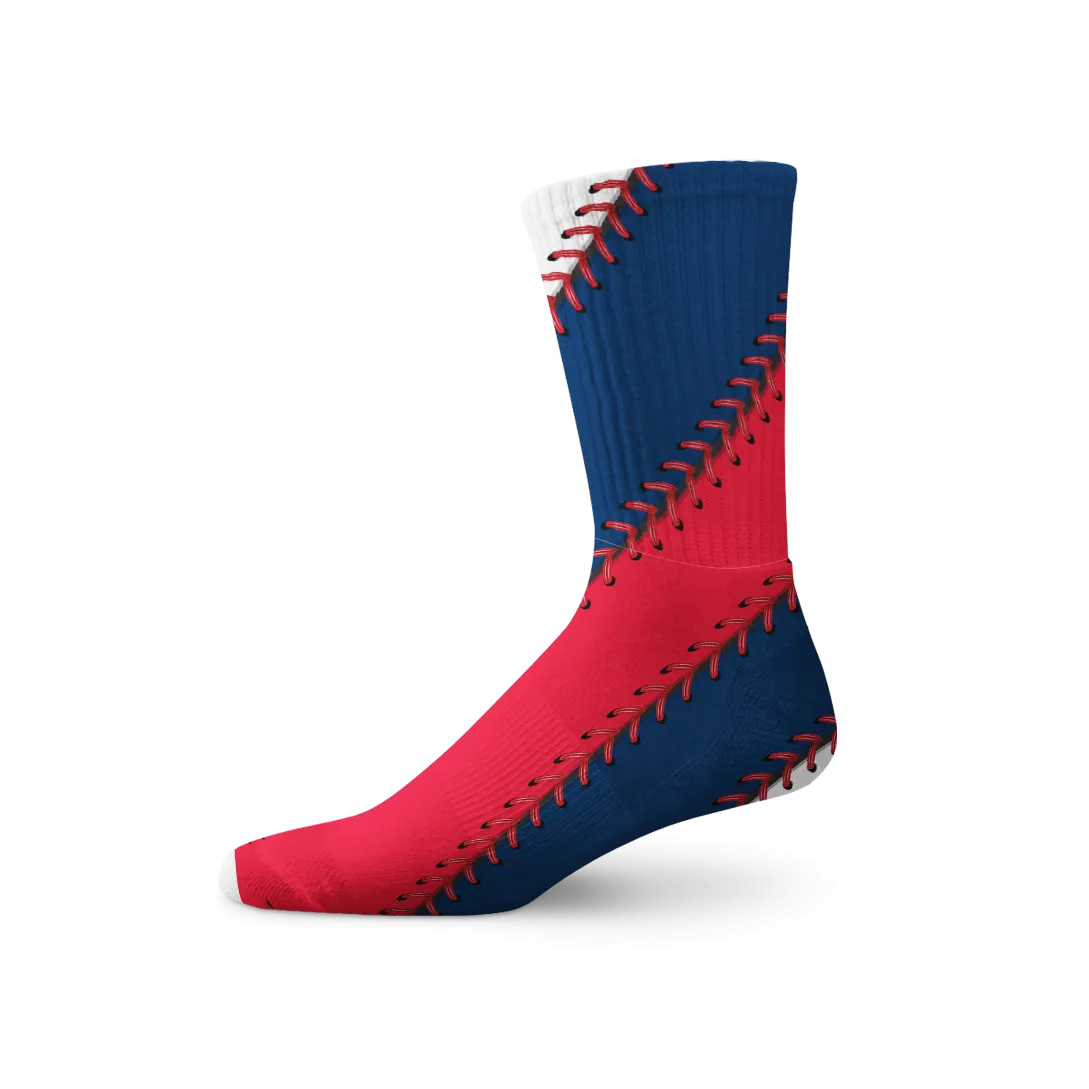 Cleveland Ball Stitch Crew Socks