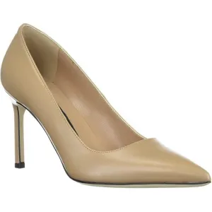 Cloe Pointed-Toe Pumps Khaki