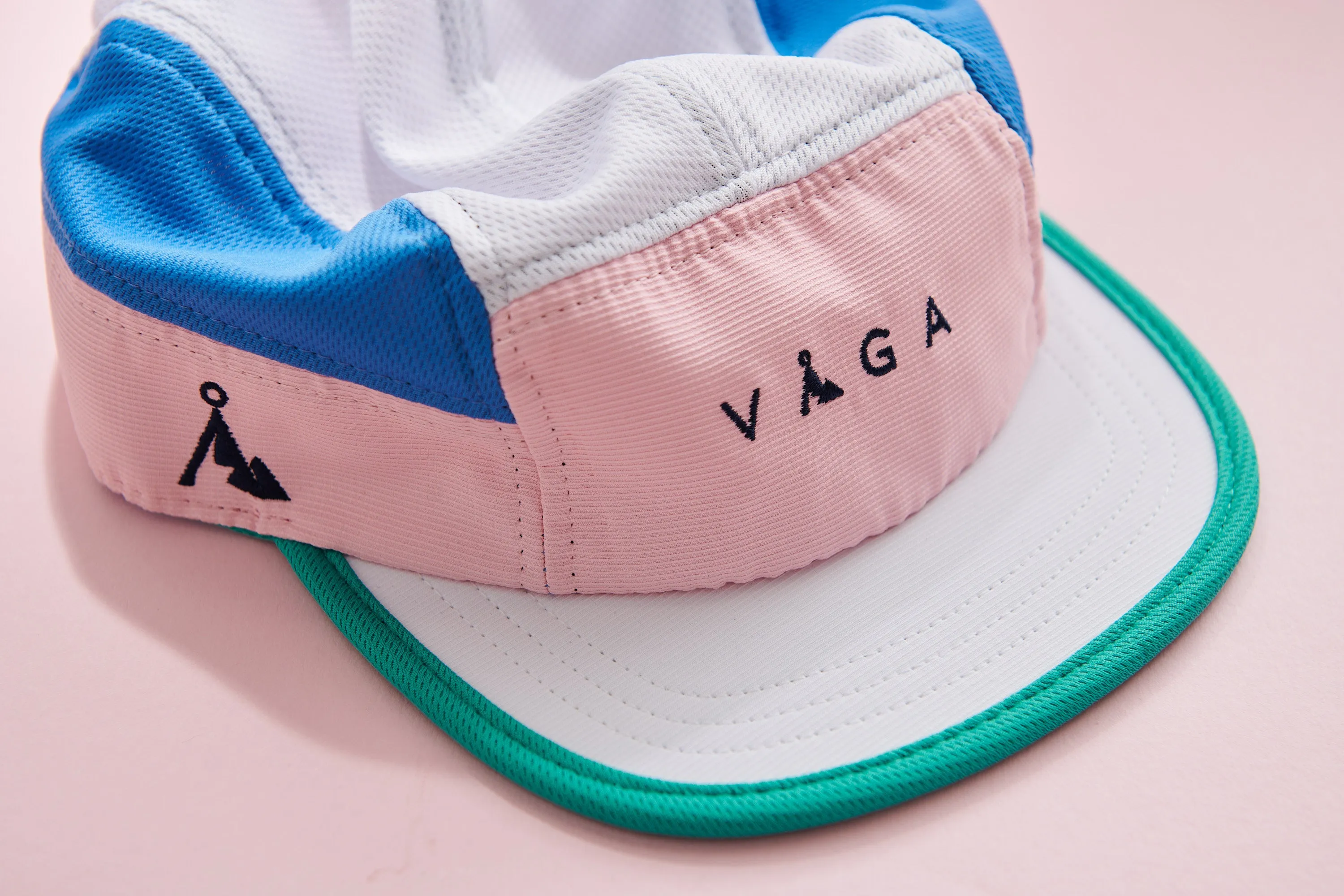 Club Cap - Pink, Blue & White