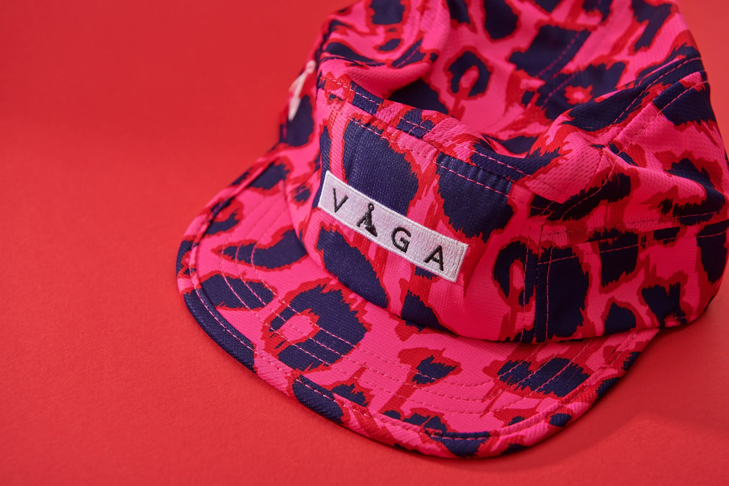 Club Cap - Pink, Red & Navy