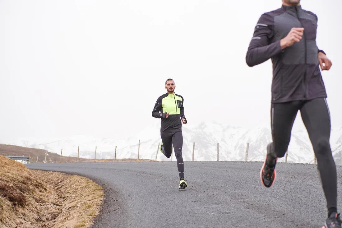 Collant de running respirant Homme - KIPRUN Run 500 Dry Noir