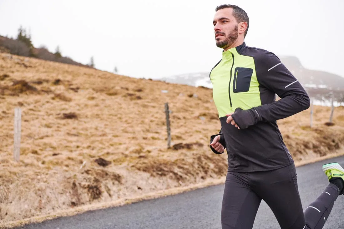 Collant de running respirant Homme - KIPRUN Run 500 Dry Noir