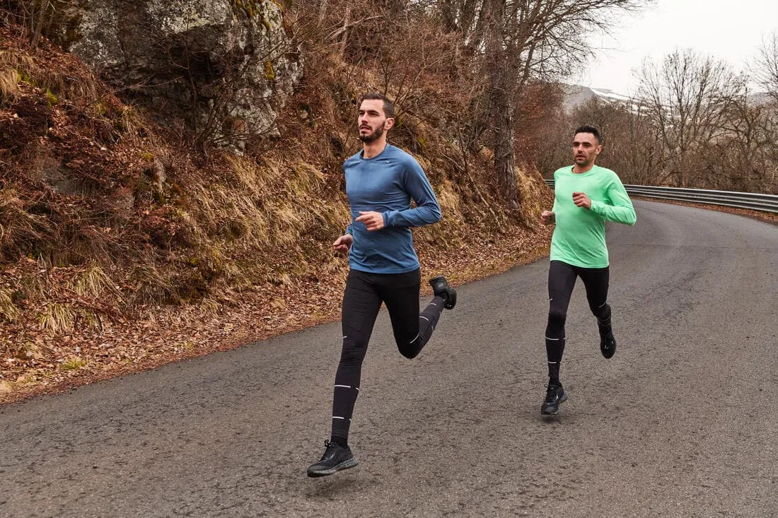 Collant de running respirant Homme - KIPRUN Run 500 Dry Noir