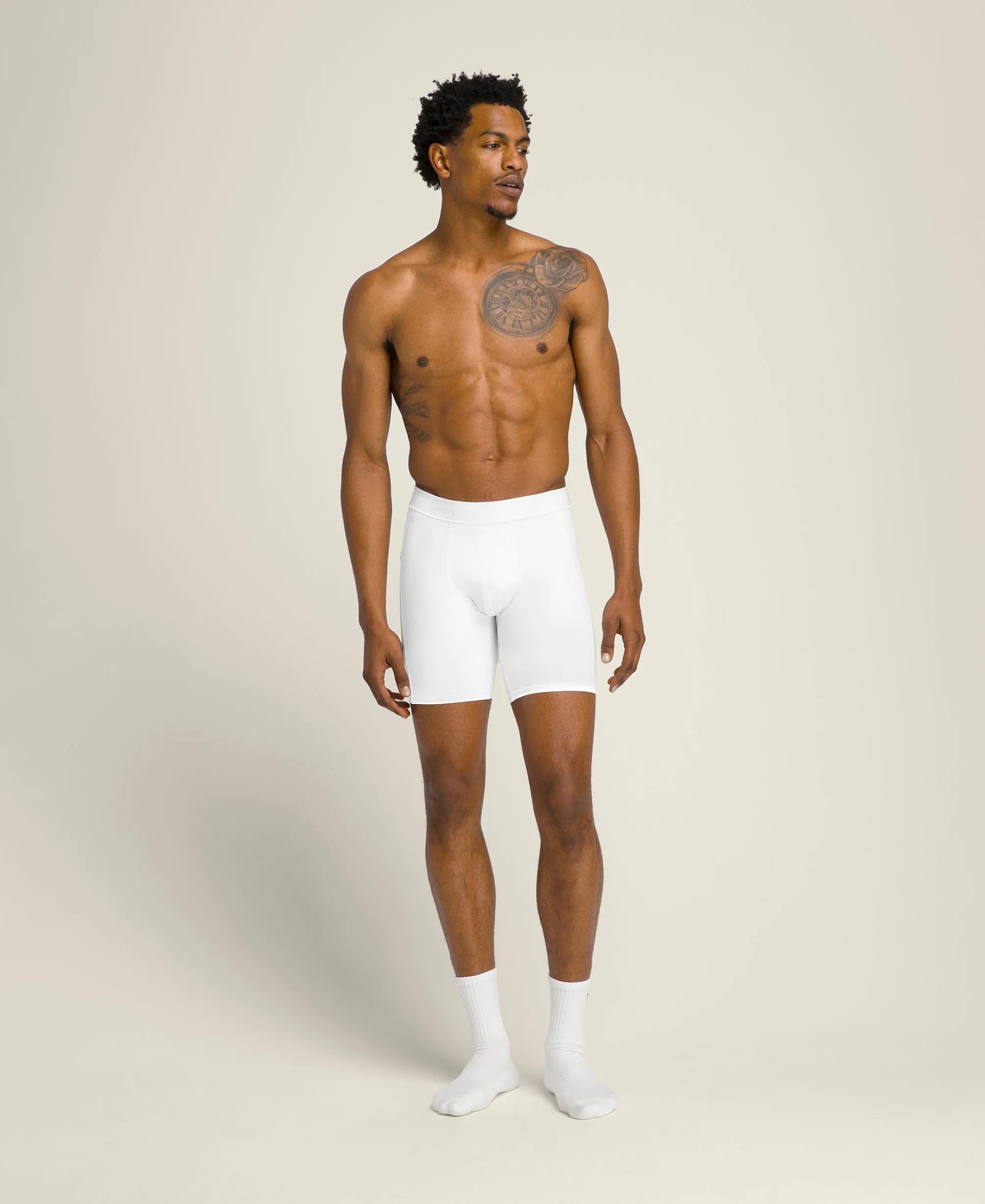 Compression Short - Bright White