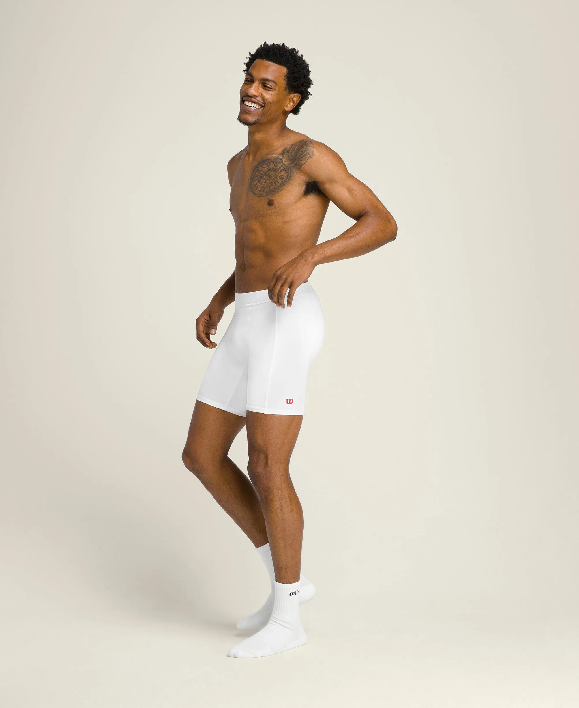 Compression Short - Bright White