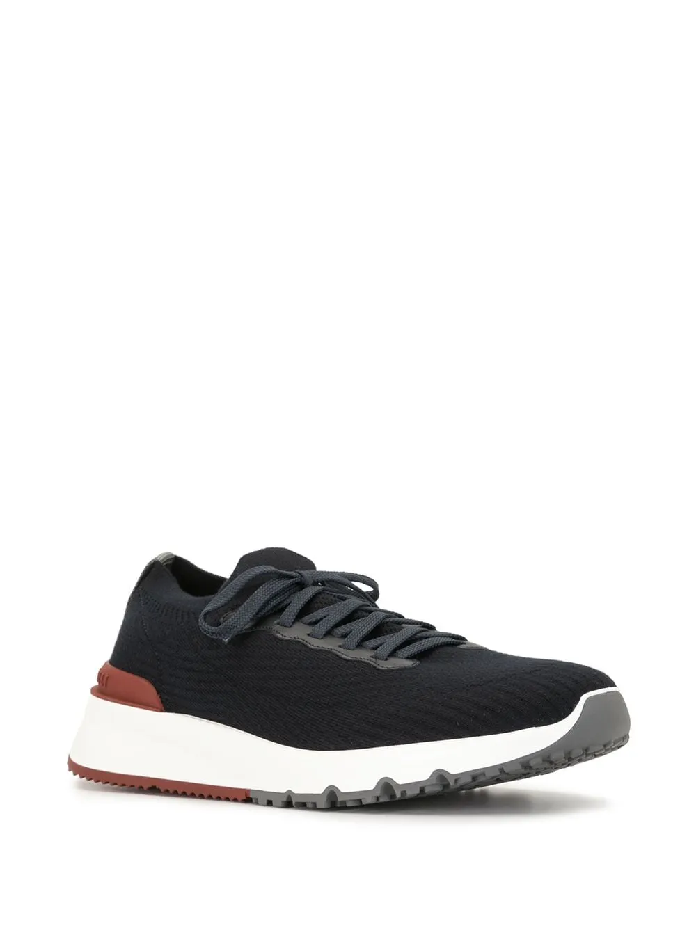 Cotton lace-up sneakers
