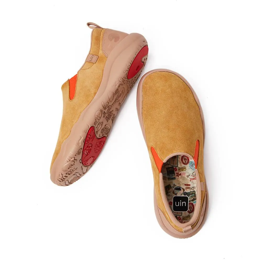 Cuenca Khaki Cow Suede Men