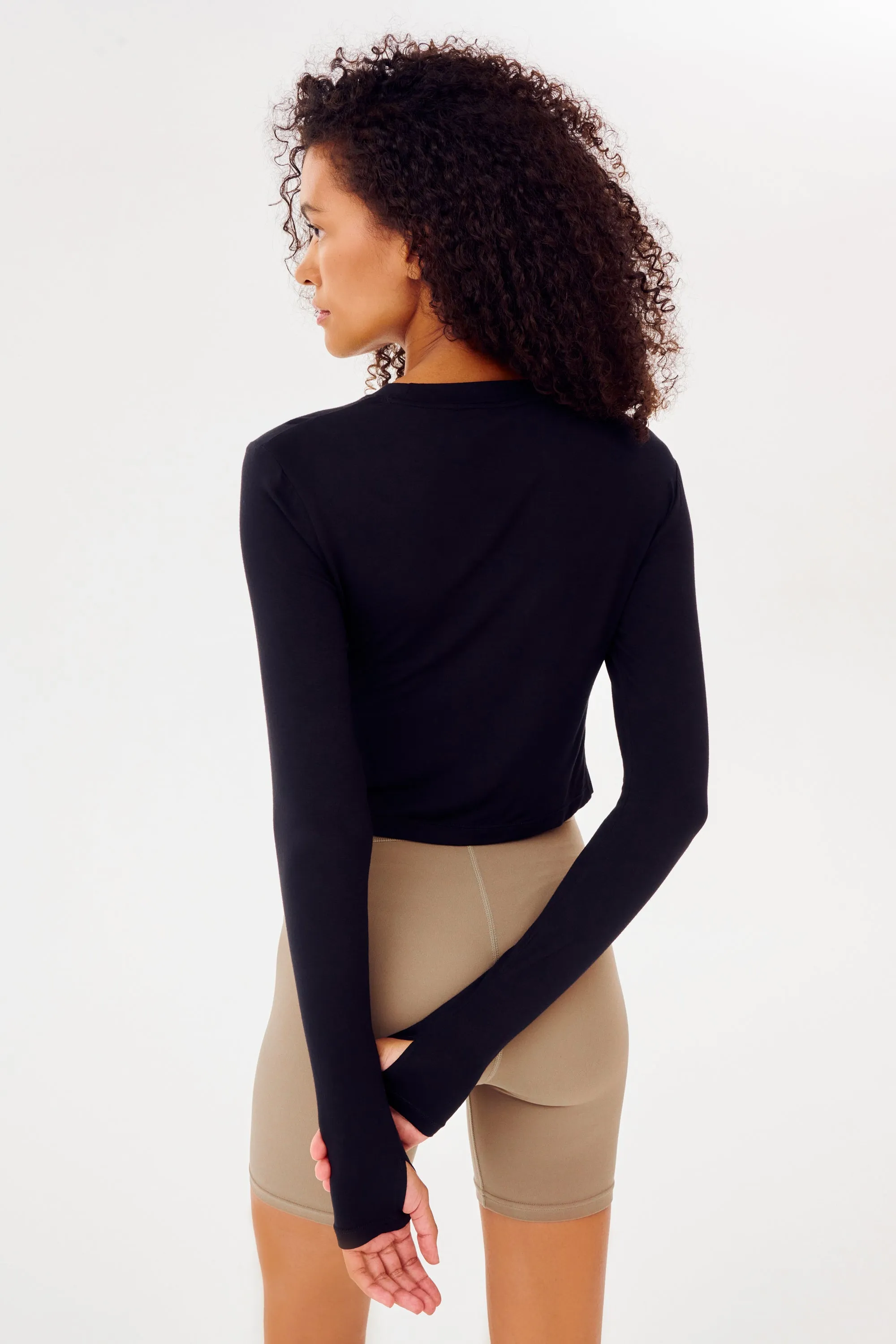 Daisy L/S Jersey Tee - Black