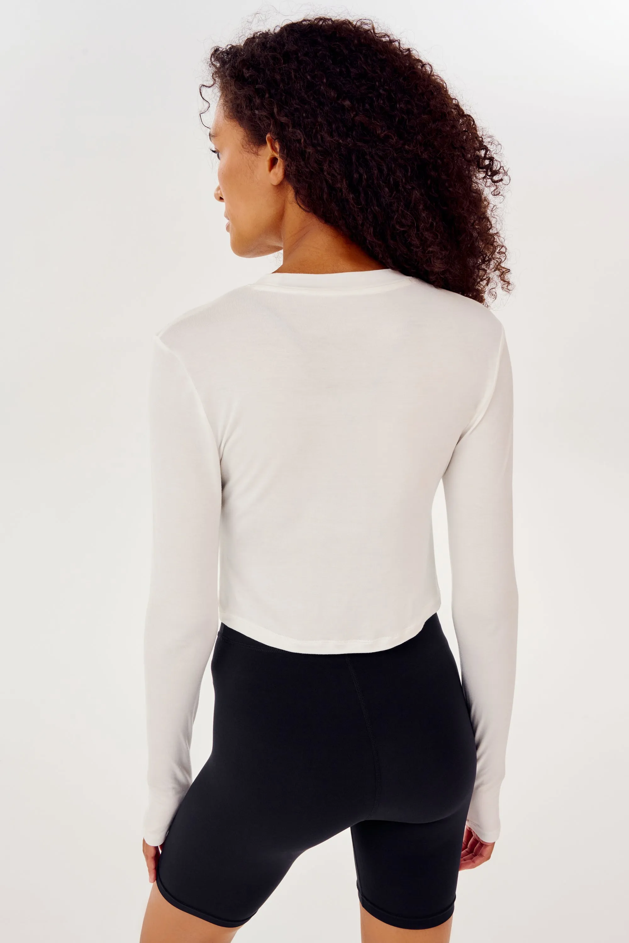 Daisy L/S Jersey Tee - White