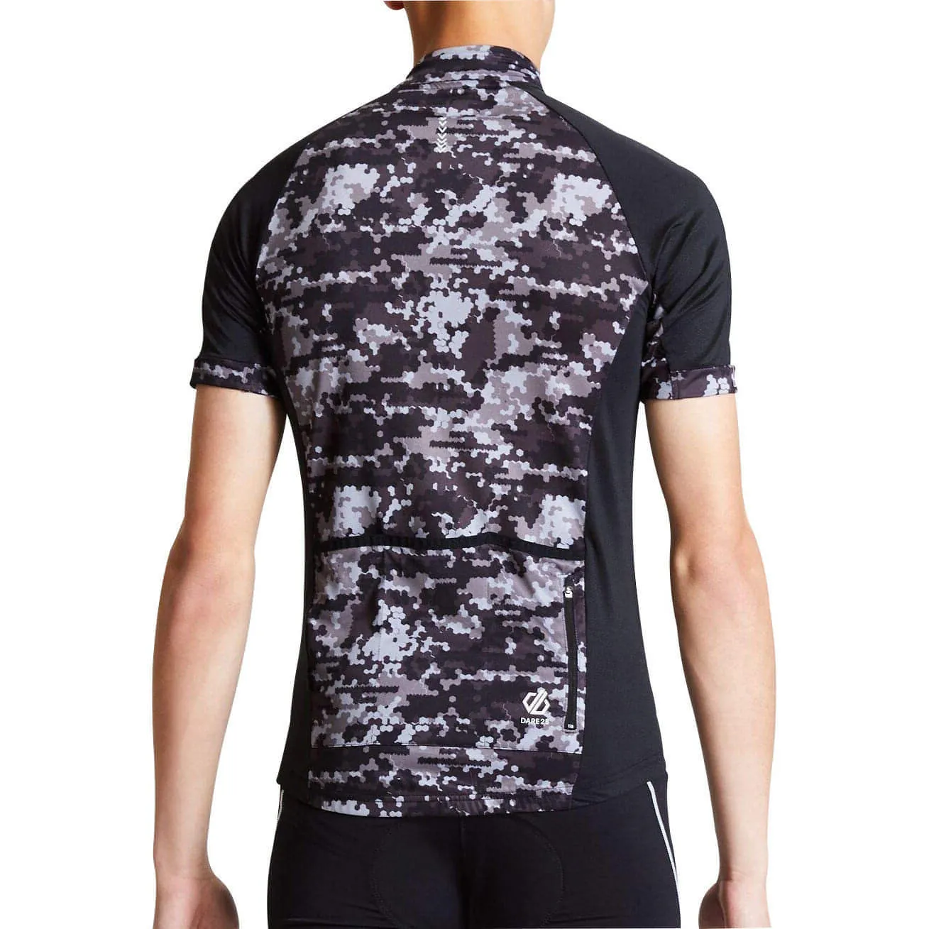 Dare2B Stay The Course Short Sleeve Mens Cycling Jersey - Black