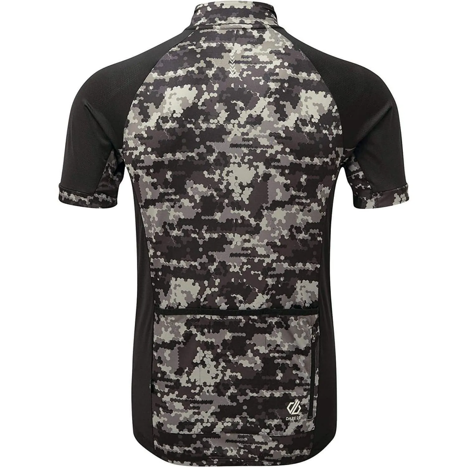 Dare2B Stay The Course Short Sleeve Mens Cycling Jersey - Black