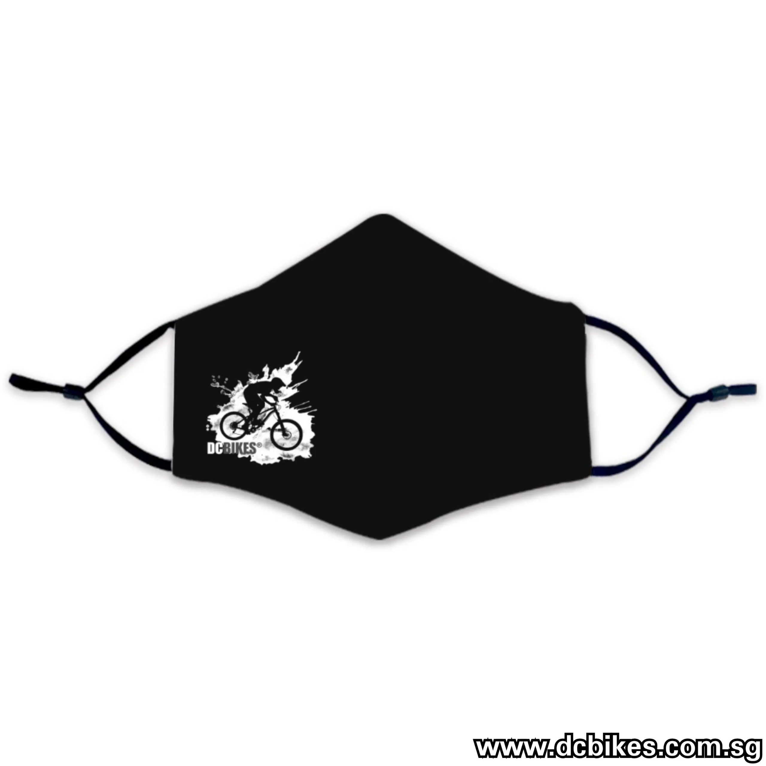 Dcbikes® Anti Dust Adult/Kids Activated Carbon Filter Ice Silk Black Face Mask