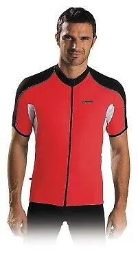 De Marchi Contour Plus Titanium Edition Jersey - Mens - Titanium Grey Or Red