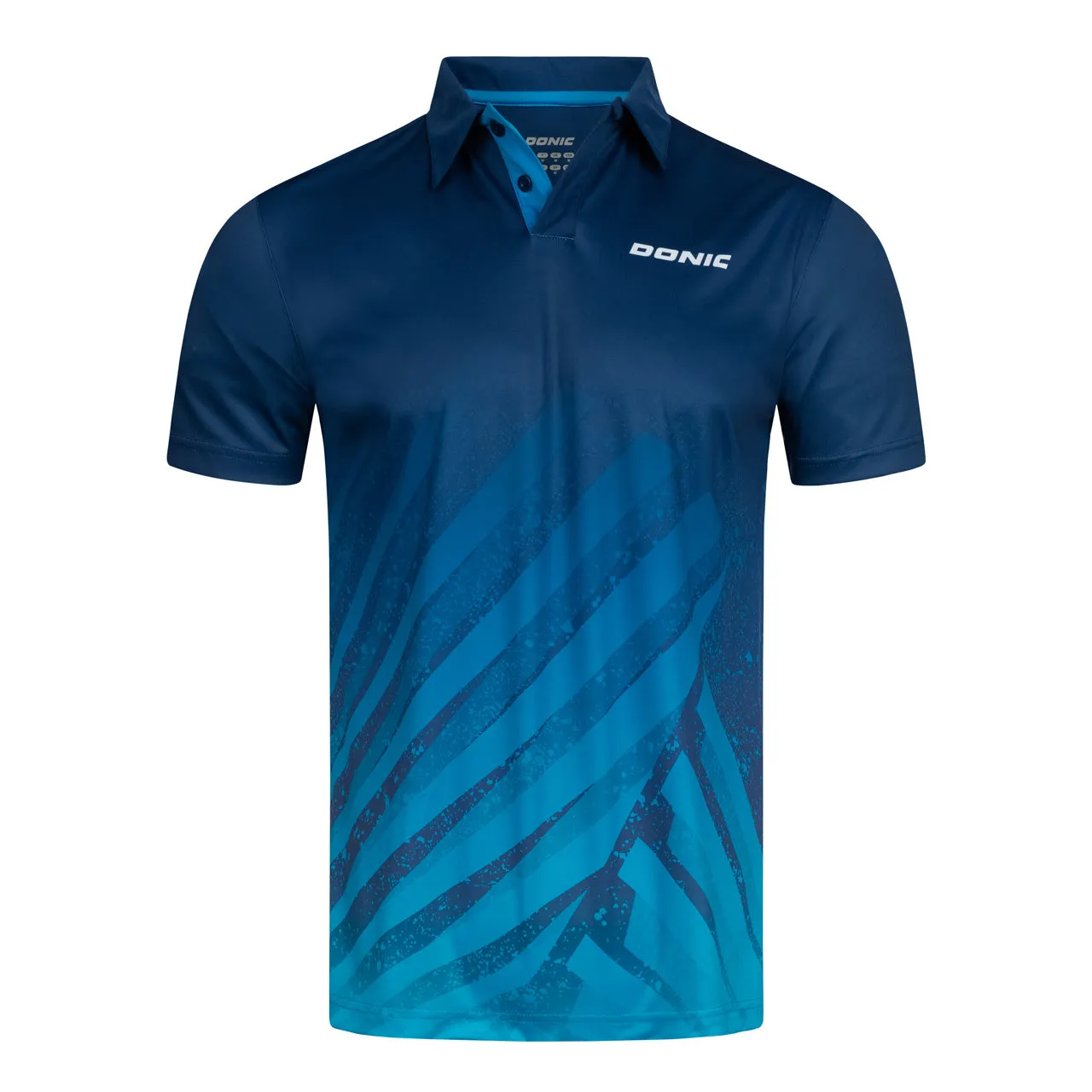 Donic shirt Flow navy/cyan blue
