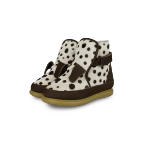 Dubu Exclusive Shoes | Dalmatian | Black Spotted Cow Hair