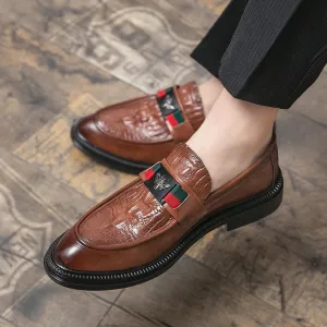 Edward Leather Slip On Shoes
