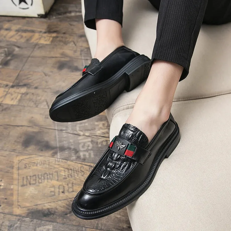 Edward Leather Slip On Shoes