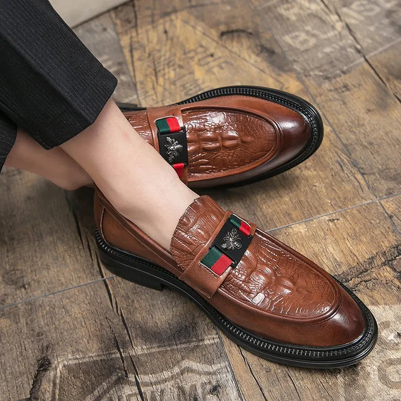 Edward Leather Slip On Shoes