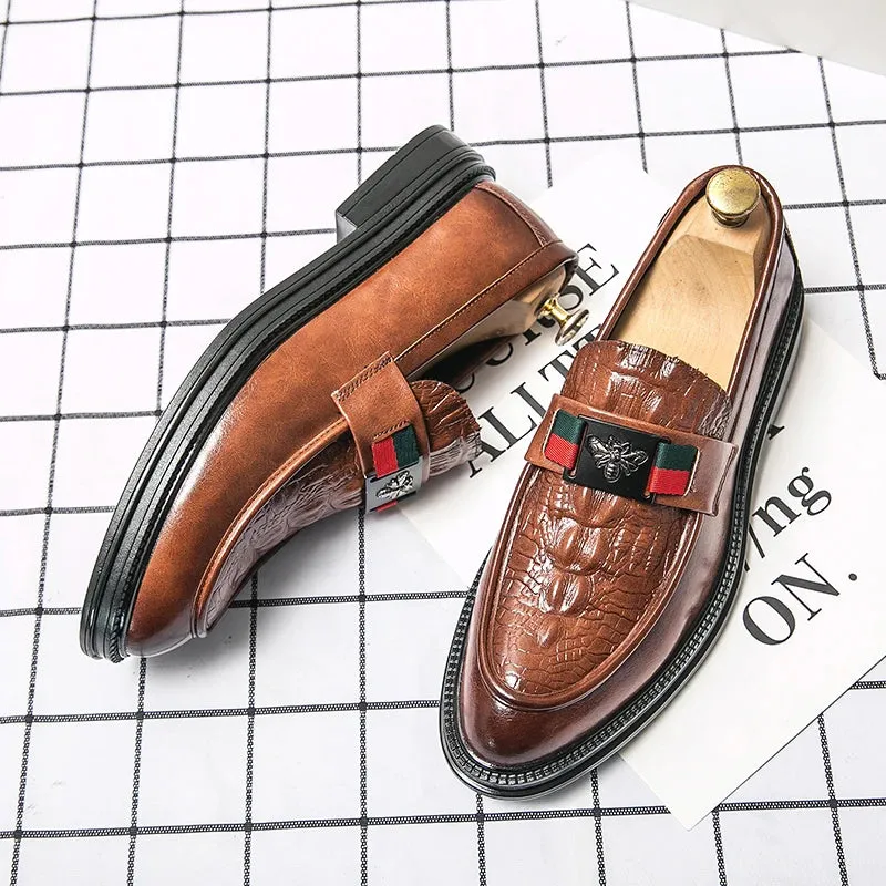 Edward Leather Slip On Shoes