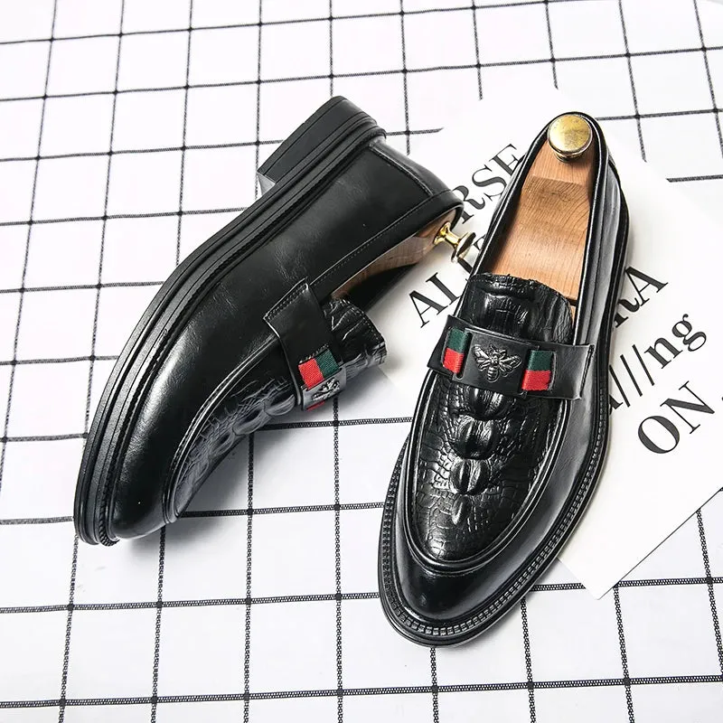 Edward Leather Slip On Shoes