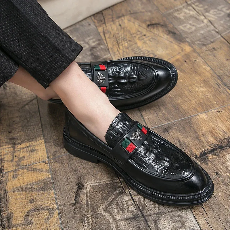 Edward Leather Slip On Shoes