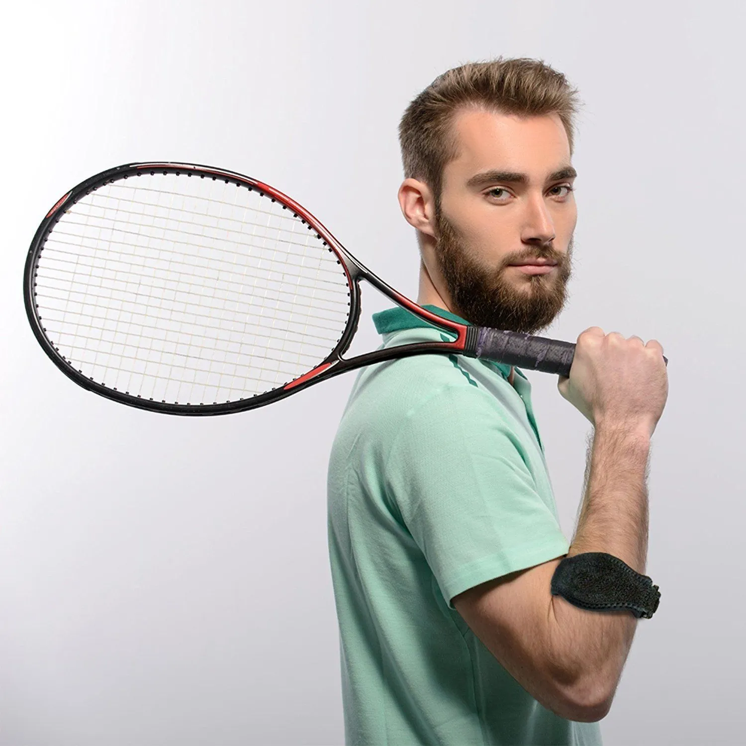 Elbow Brace - Compression Band w/ Adjustable Strap ~ for Tennis & Golf Elbow