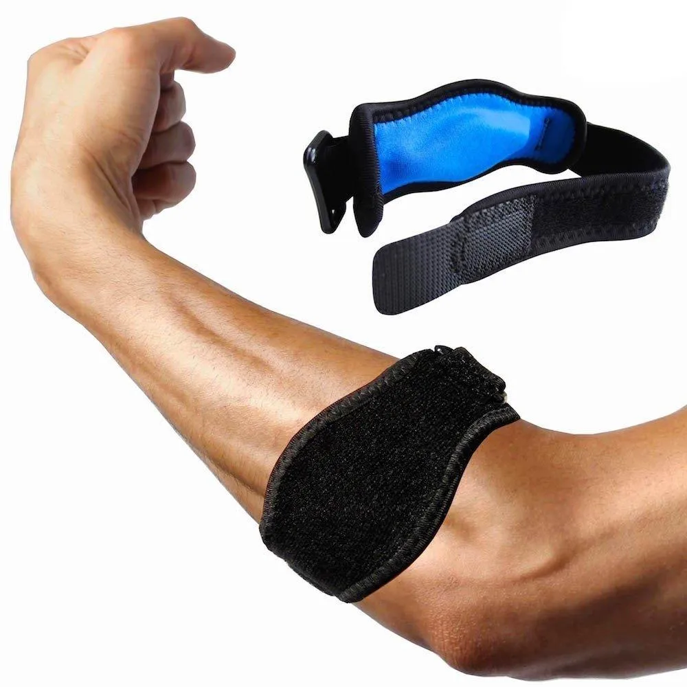 Elbow Brace - Compression Band w/ Adjustable Strap ~ for Tennis & Golf Elbow