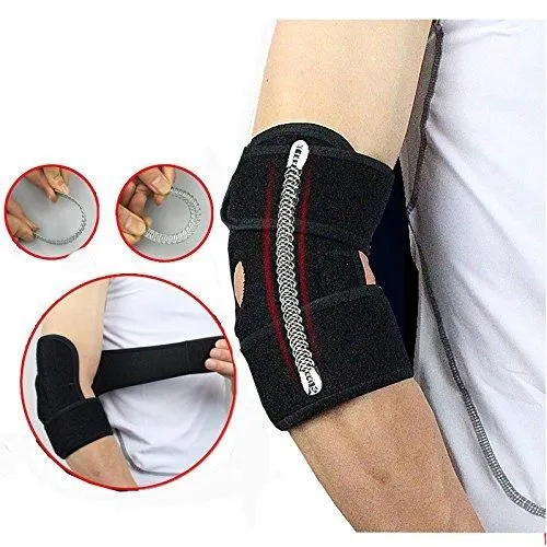 Elbow Brace Support with Adjustable Stabilizer Straps