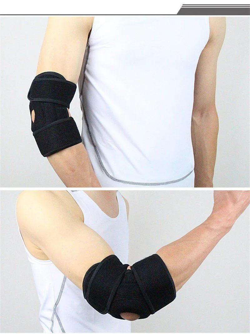 Elbow Brace Support with Adjustable Stabilizer Straps