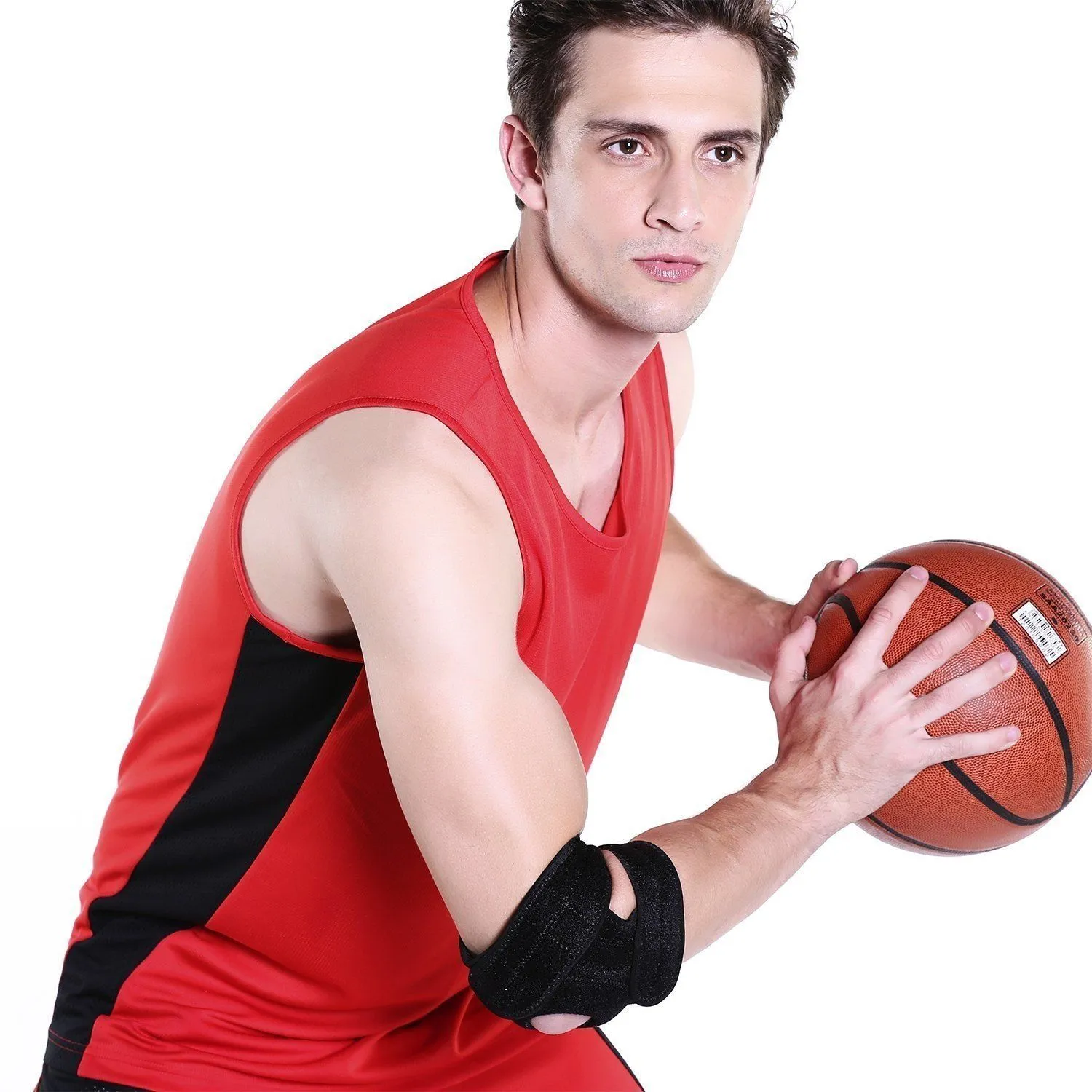 Elbow Brace Support with Adjustable Stabilizer Straps