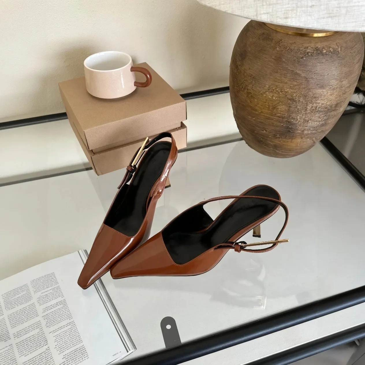Elegant Pointed Slingback Heels