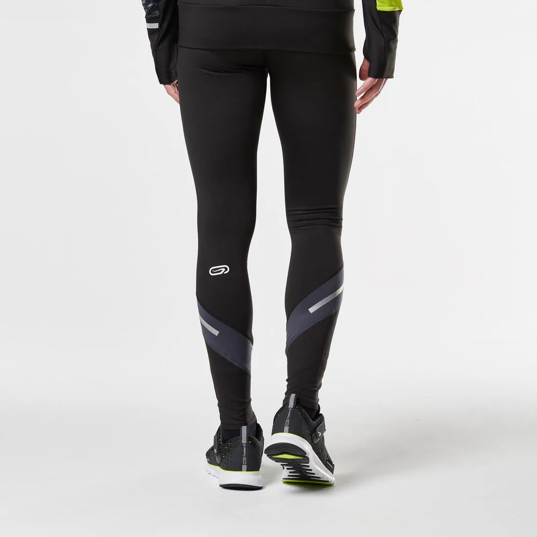 Elioplay Men's Running Tights - Black Grey