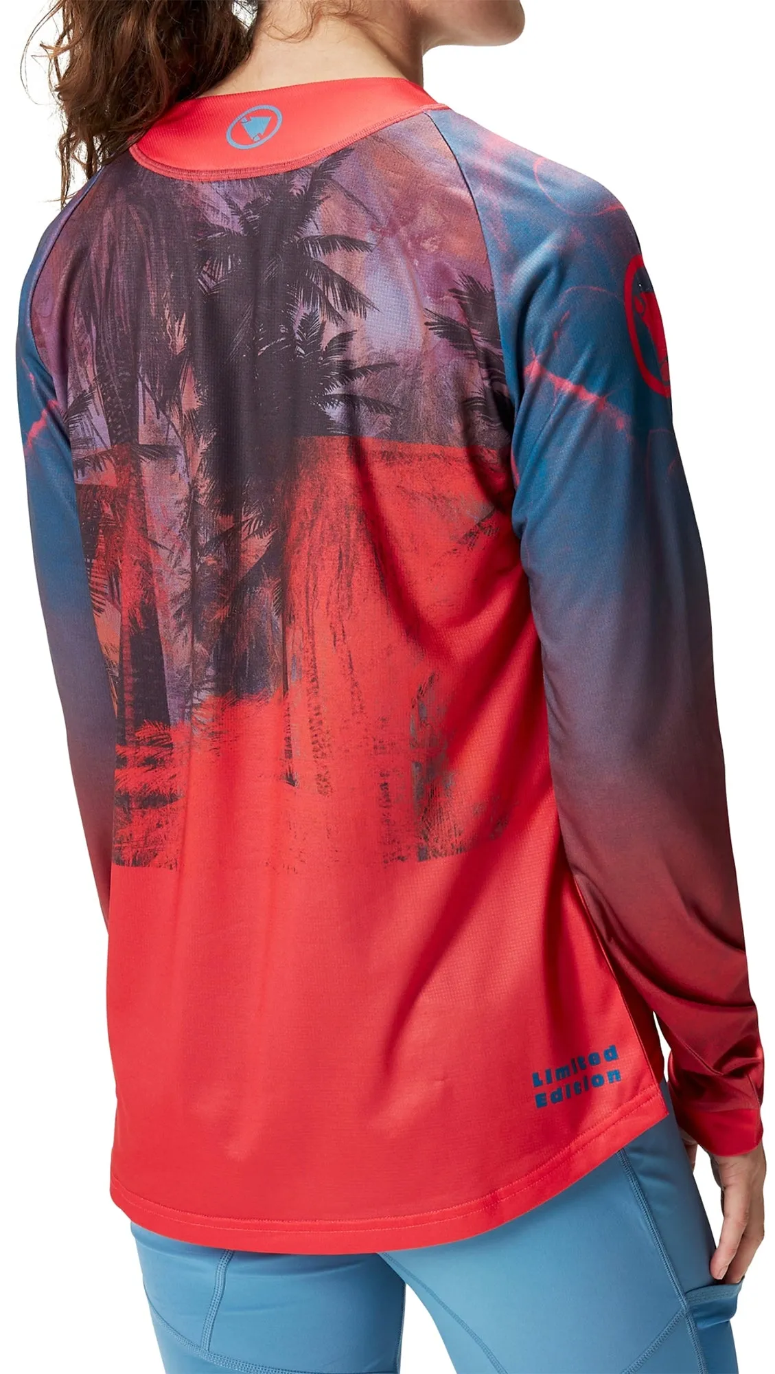 Endura Tropical Long Sleeve Womens Cycling Jersey - Red