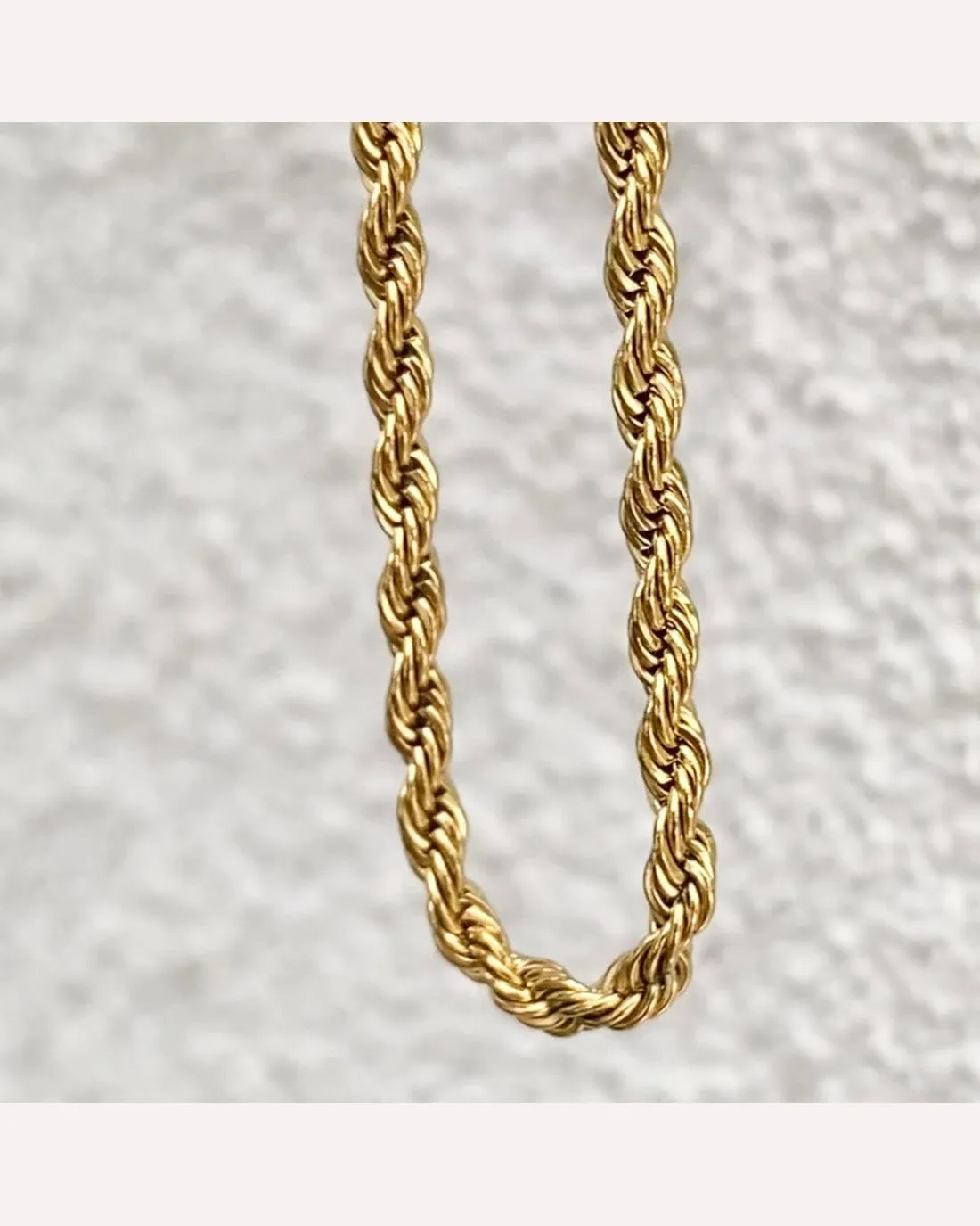 Ever Jewellery Perform Rope Necklace - Gold