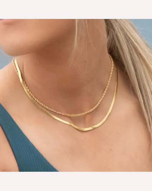 Ever Jewellery Perform Rope Necklace - Gold